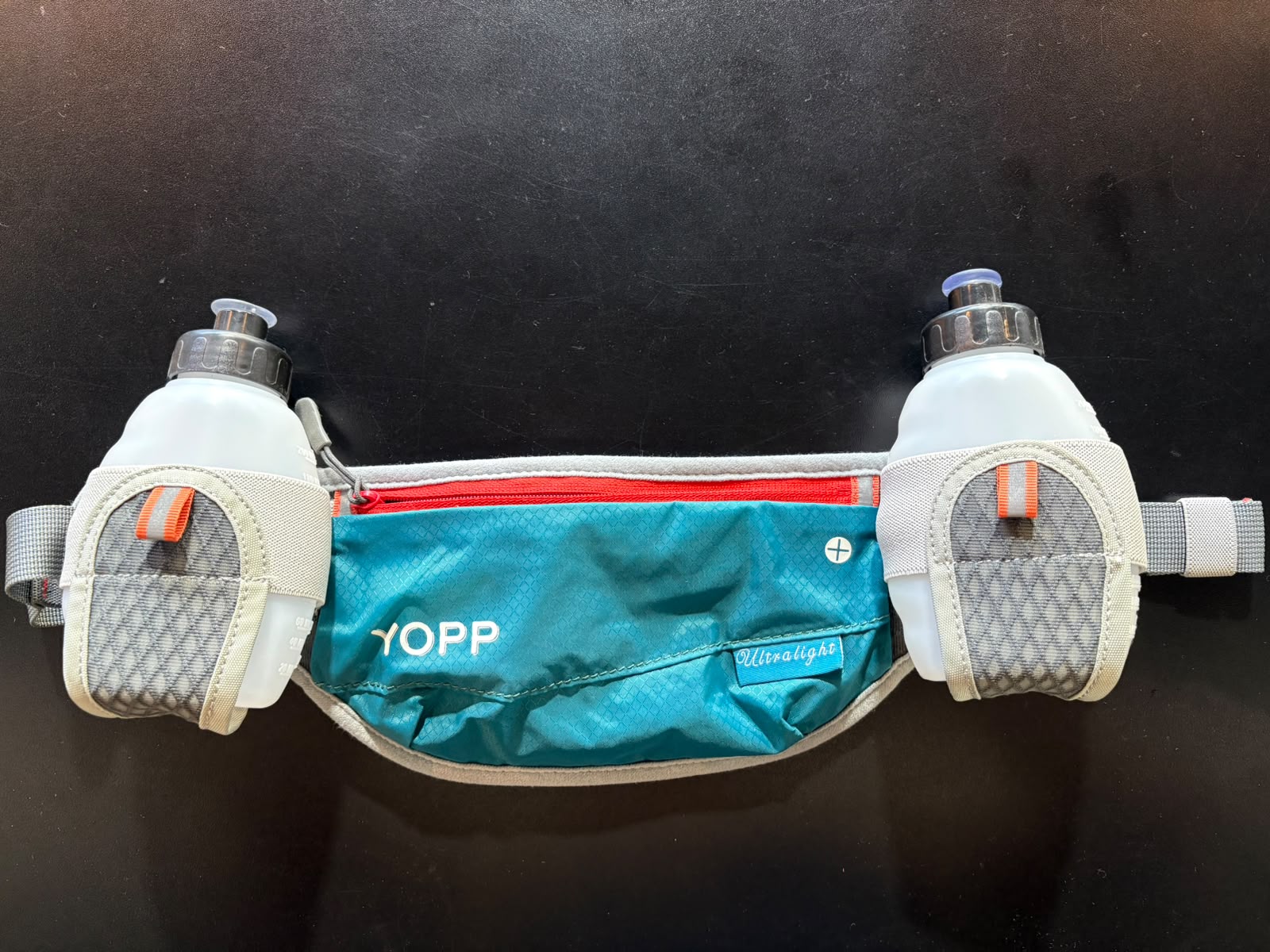 CINTO DE HIDRATAÇÃO YOPP COM 2 GARRAFINHAS ULTRALIGHT AZ miniatura 2