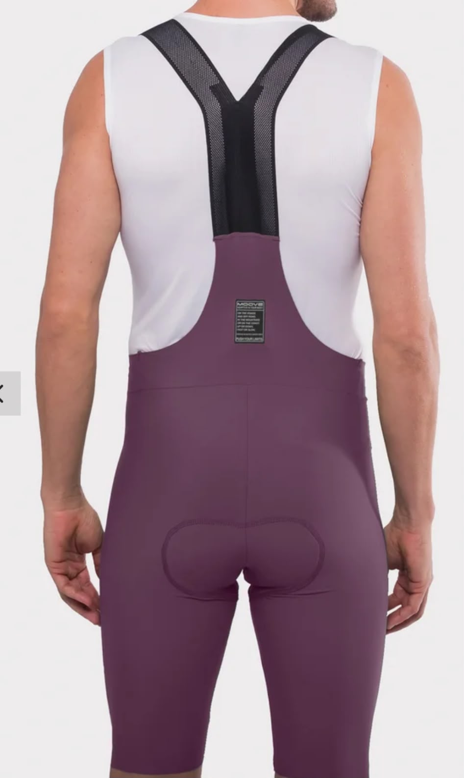 BRETELLE CICLISMO MOOVE UP ROXO MASC miniatura 2
