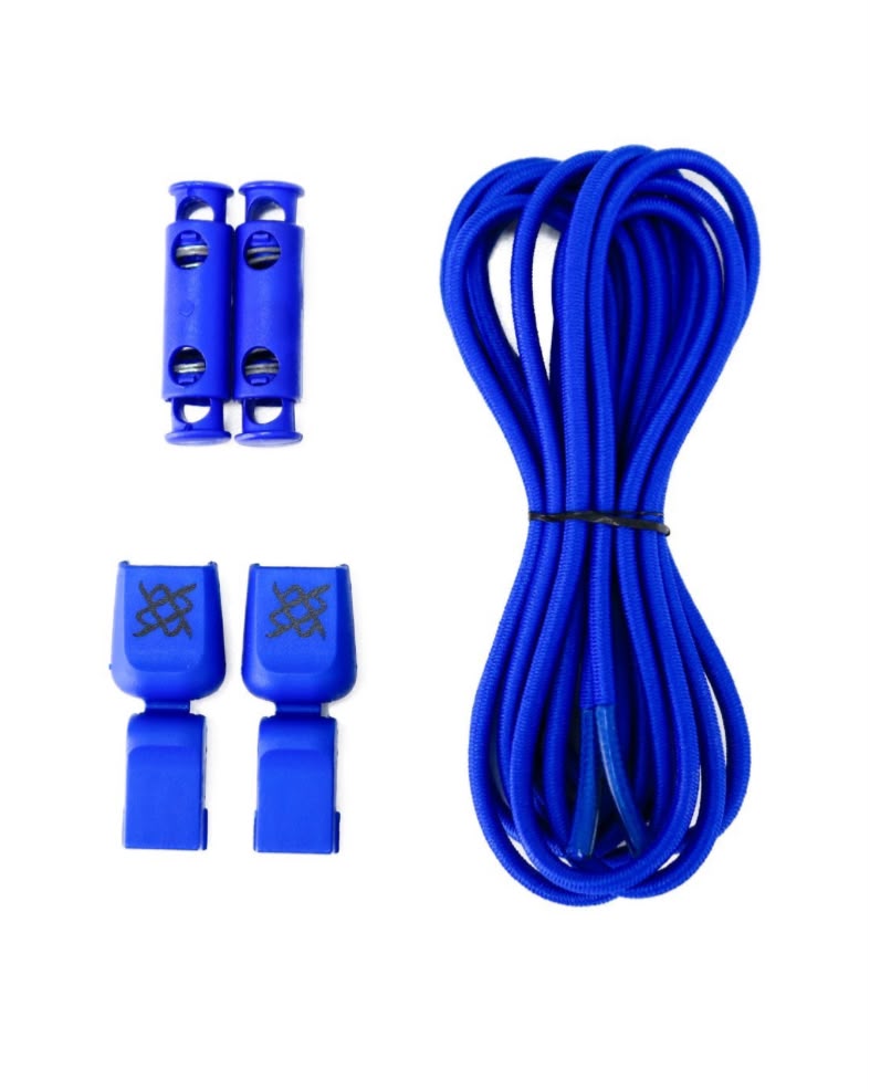 CADARÇO ELÁSTICO HUPI LACES AZUL LISO