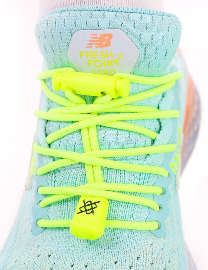 CADARÇO ELÁSTICO HUPI LACES AMARELO NEON LISO miniatura 2
