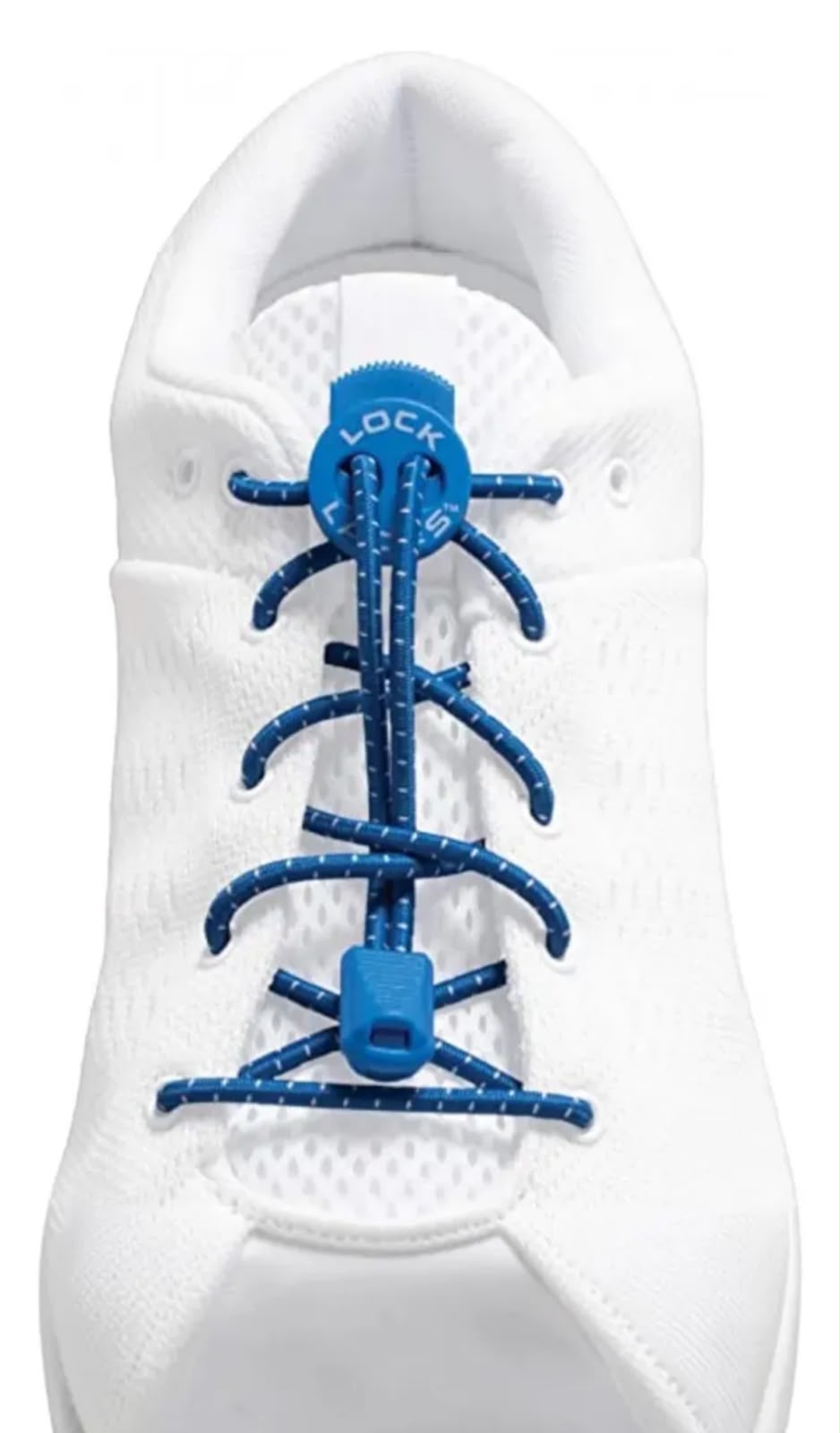 CADARÇO ELÁSTICO LOCK LACES AZUL miniatura 2