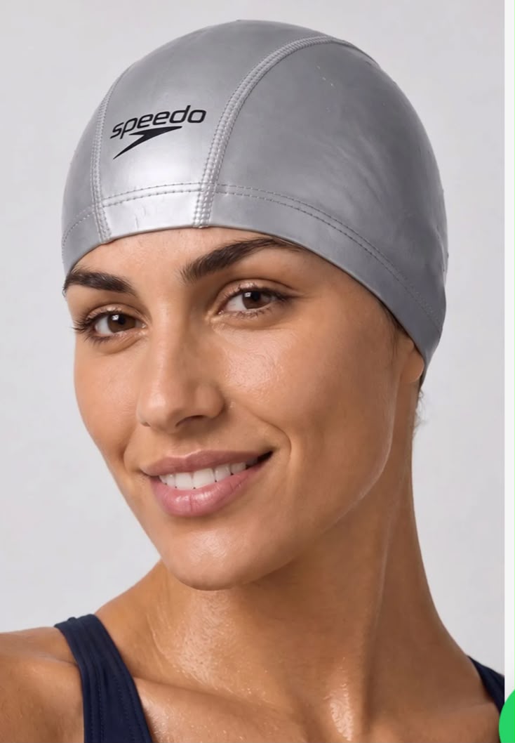 TOUCA DE NATAÇÃO EM TECIDO COMFORT CAP - CINZA PRATA