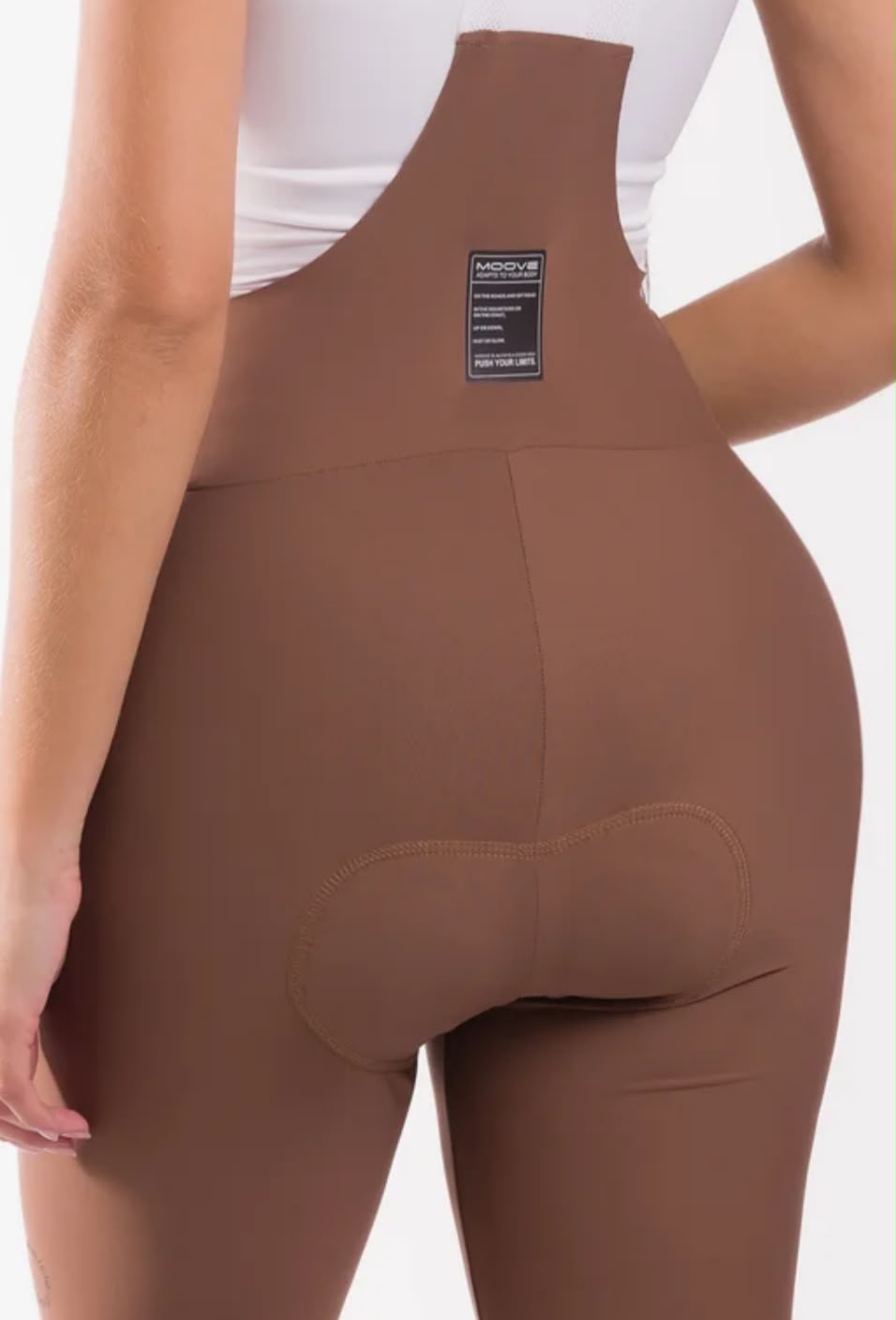 BRETELLE CICLISMO FEM MARCIO MAY MOOVE MARROM miniatura 3