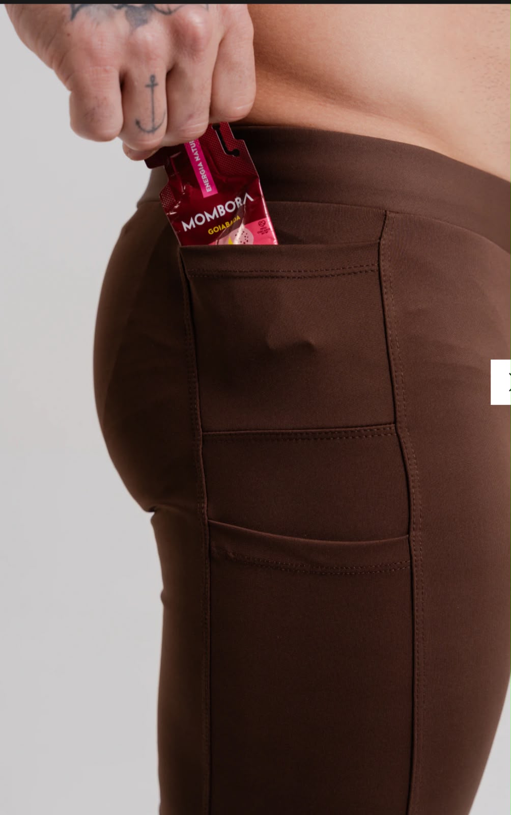 BERMUDA CORRIDA 5 BOLSOS MARROM LURK