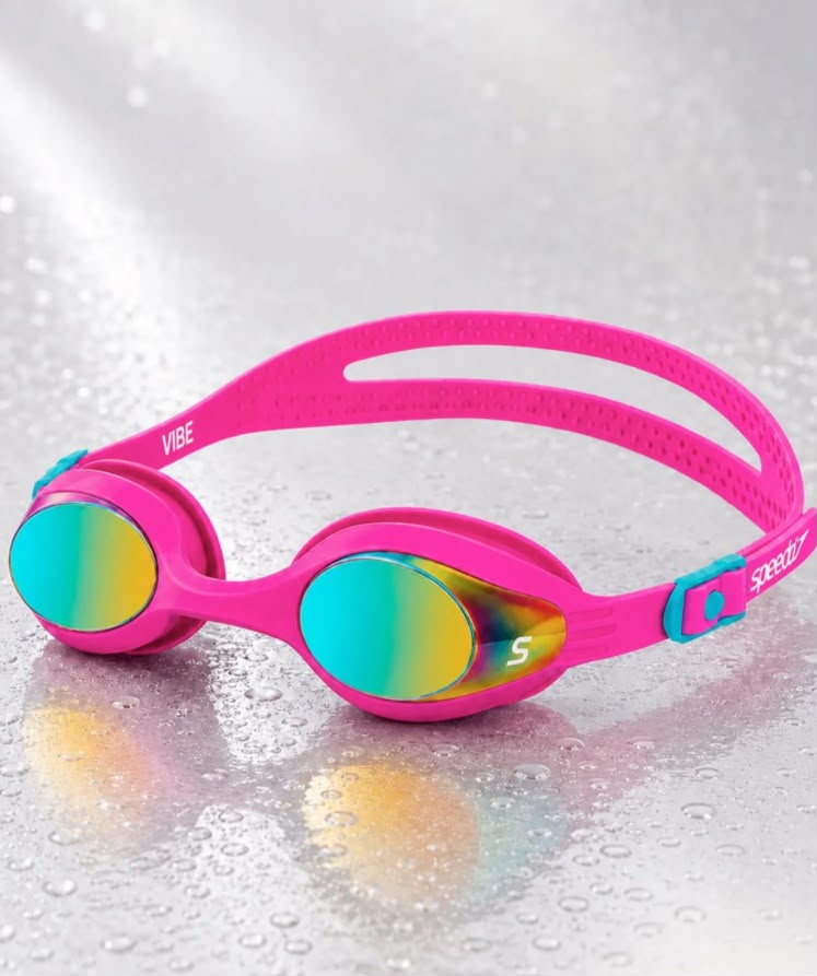 ÓCULOS PARA NATAÇÃO VIBE SPEEDO HOT PINK RAINBOW MR