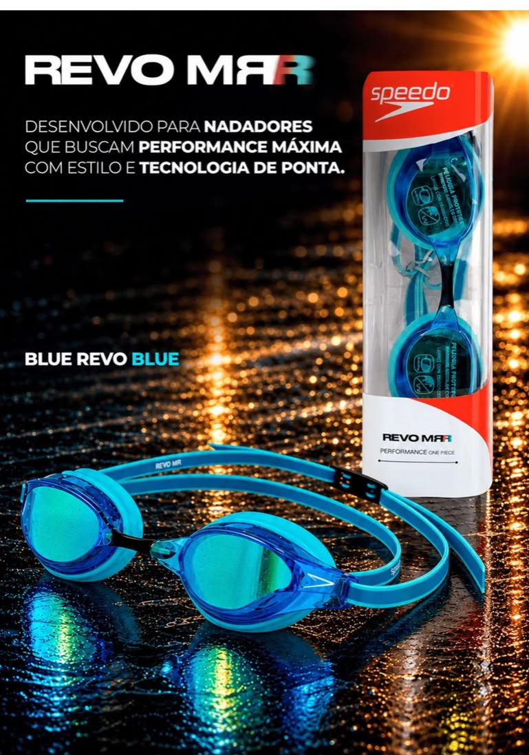 ÓCULOS DE NATAÇÃO REVO MR BLUE REVO BLUE