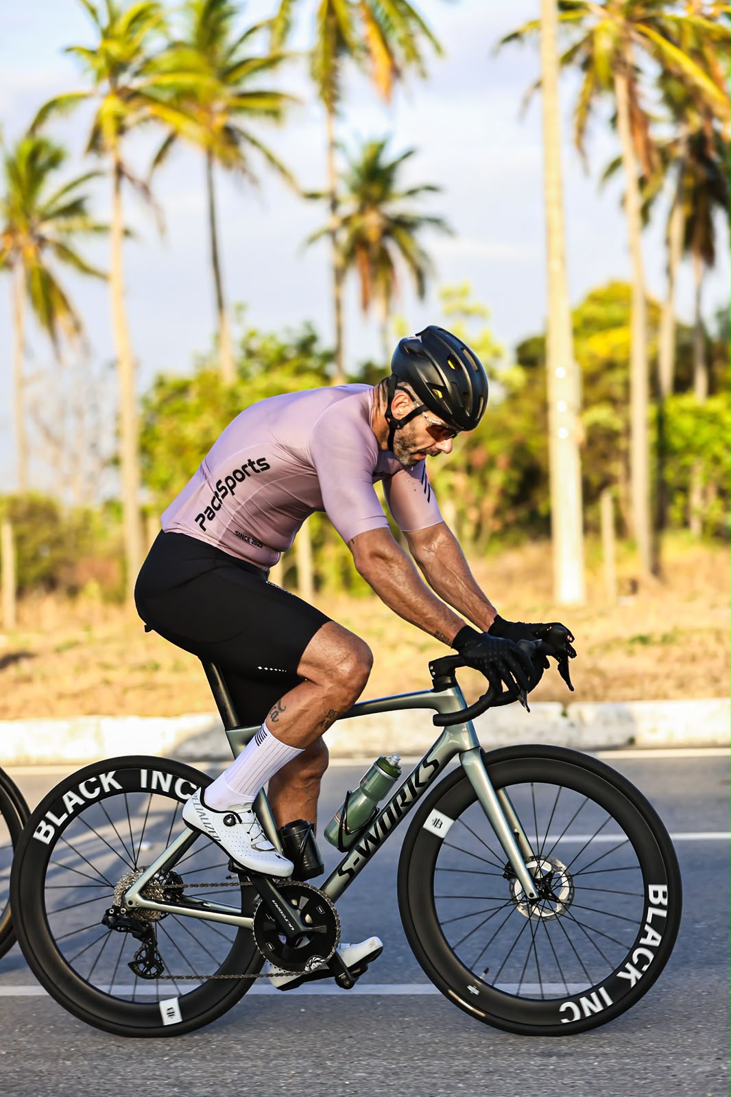 CAMISA CICLISMO PACESPORTS ROSA SECO miniatura 2