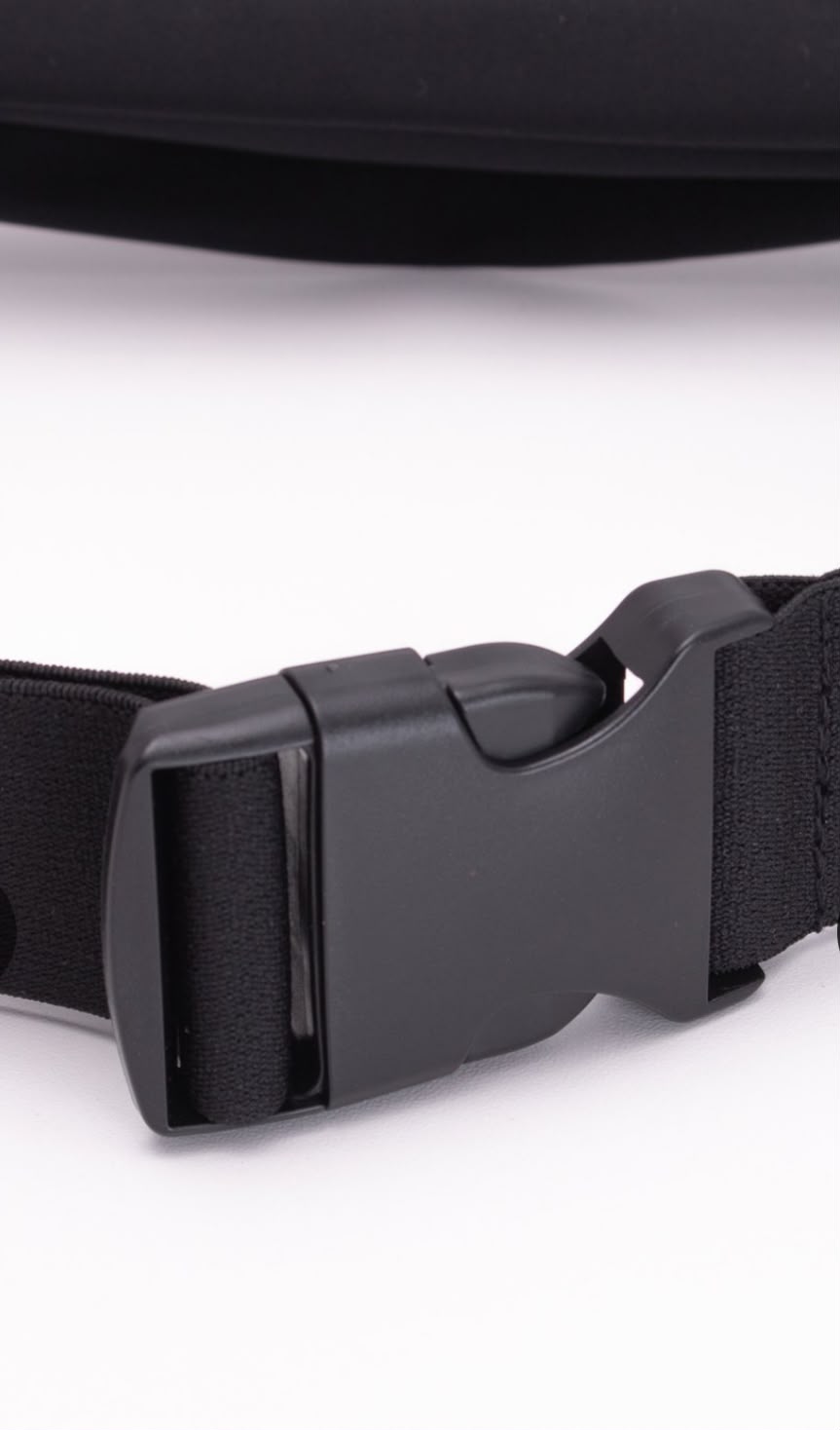POCHETE HUPI RUNNING PORTA NÚMERO ALL BLACK miniatura 2