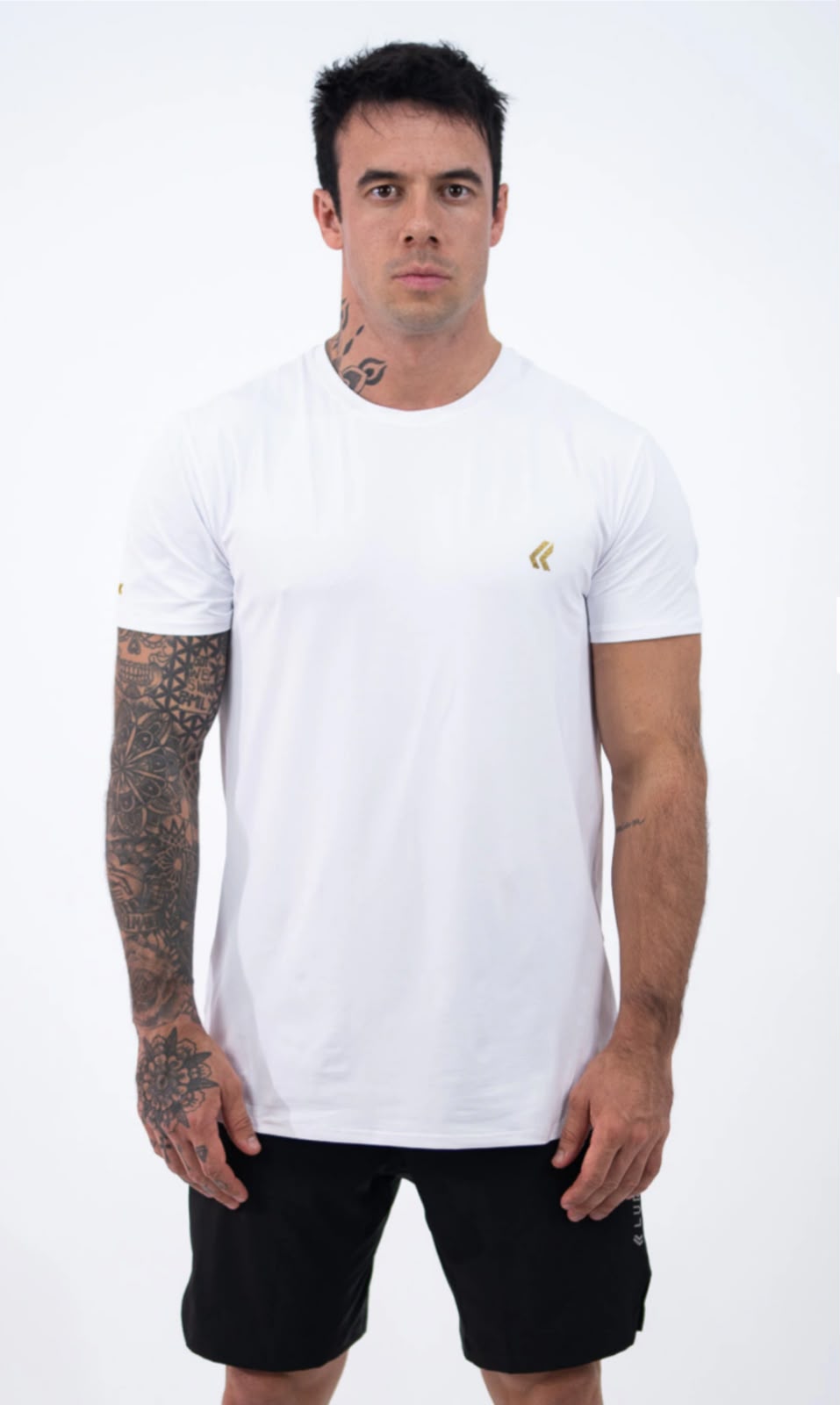 CAMISETA PERFOMANCE MASC BRANCO/DOURADO LURK miniatura 2