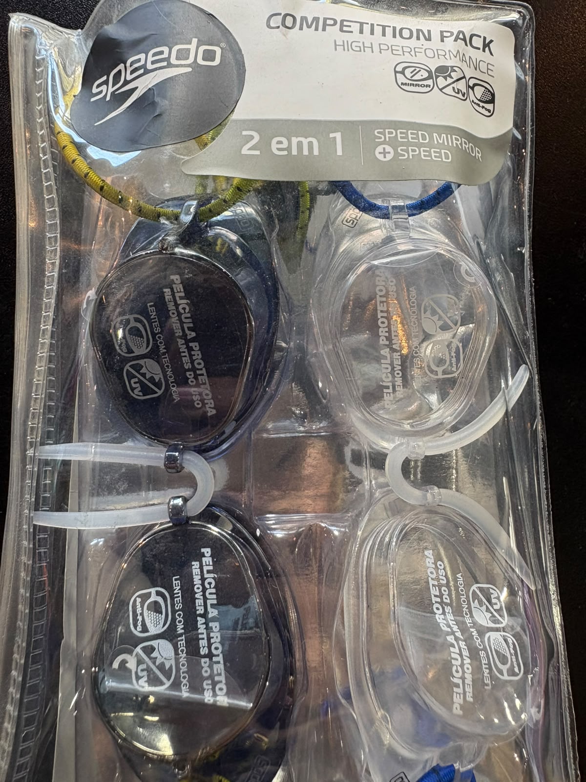 ÓCULOS SPEEDO COMPETITION PACK 2 EM 1