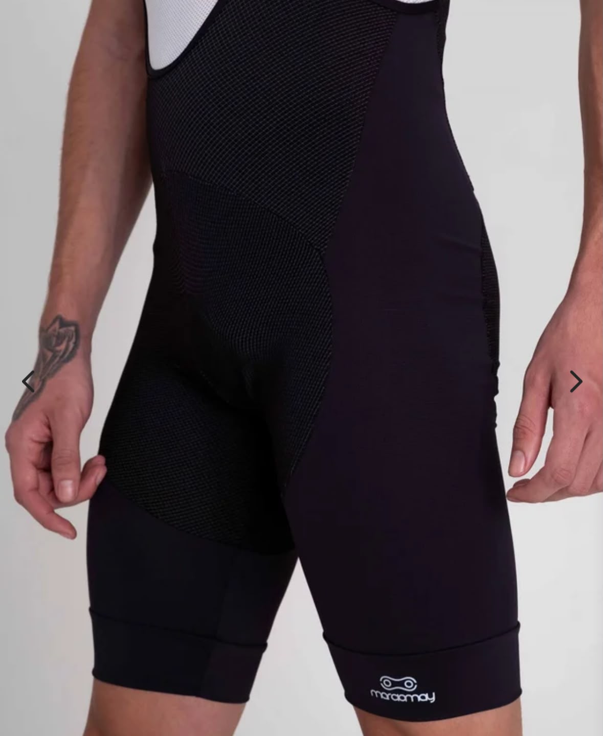 BRETELLE RACE CARBON III MARCIO MAY MASC PRETO miniatura 2