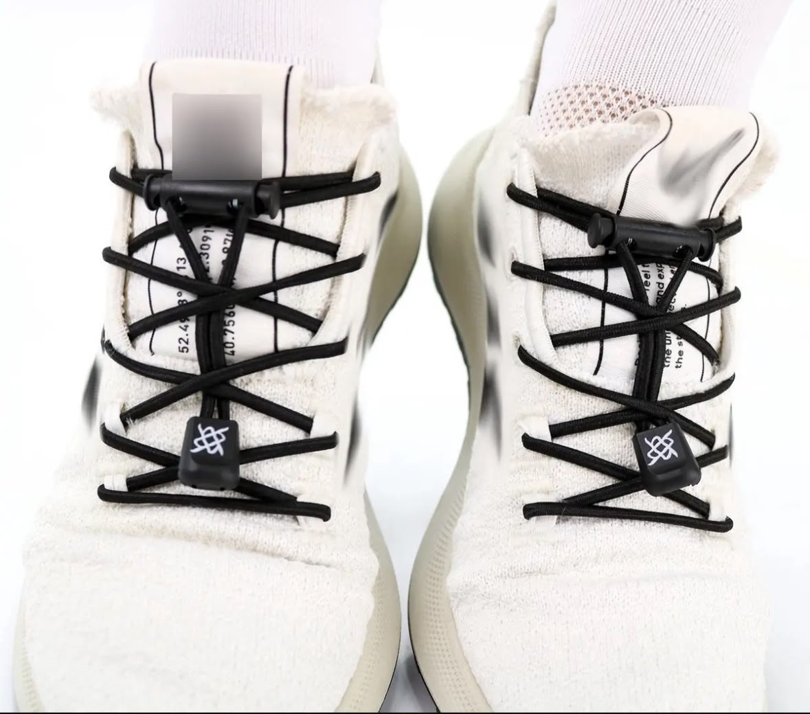 CADARÇO ELÁSTICO HUPI LACES PRETO LISO miniatura 2