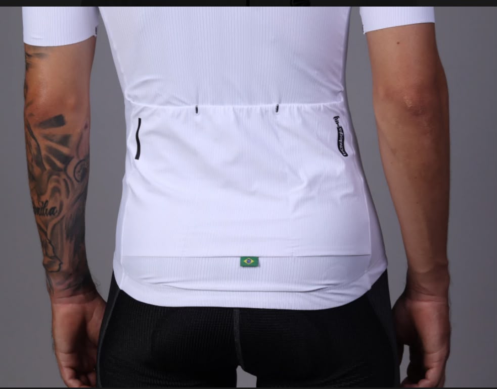 CAMISA CICLISMO FIBER 2.0 MAURO RIBEIRO BRANCA miniatura 3