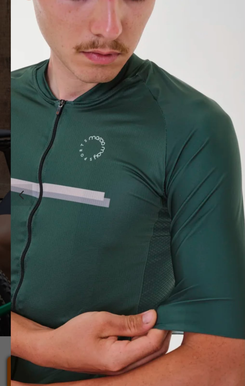 CAMISA DE CICLISMO NEW SPORT MARCIO MAY VERDE miniatura 3