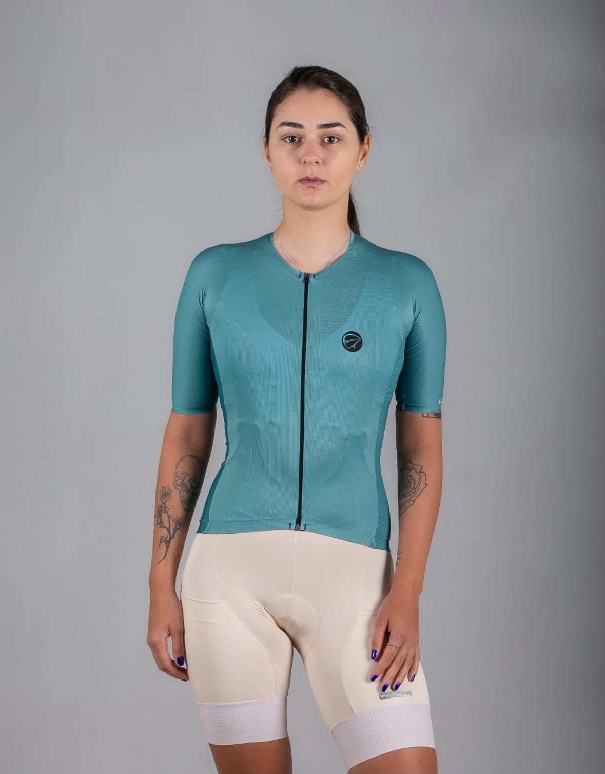 CAMISA LINEA MANGA CURTA FEM VERDE