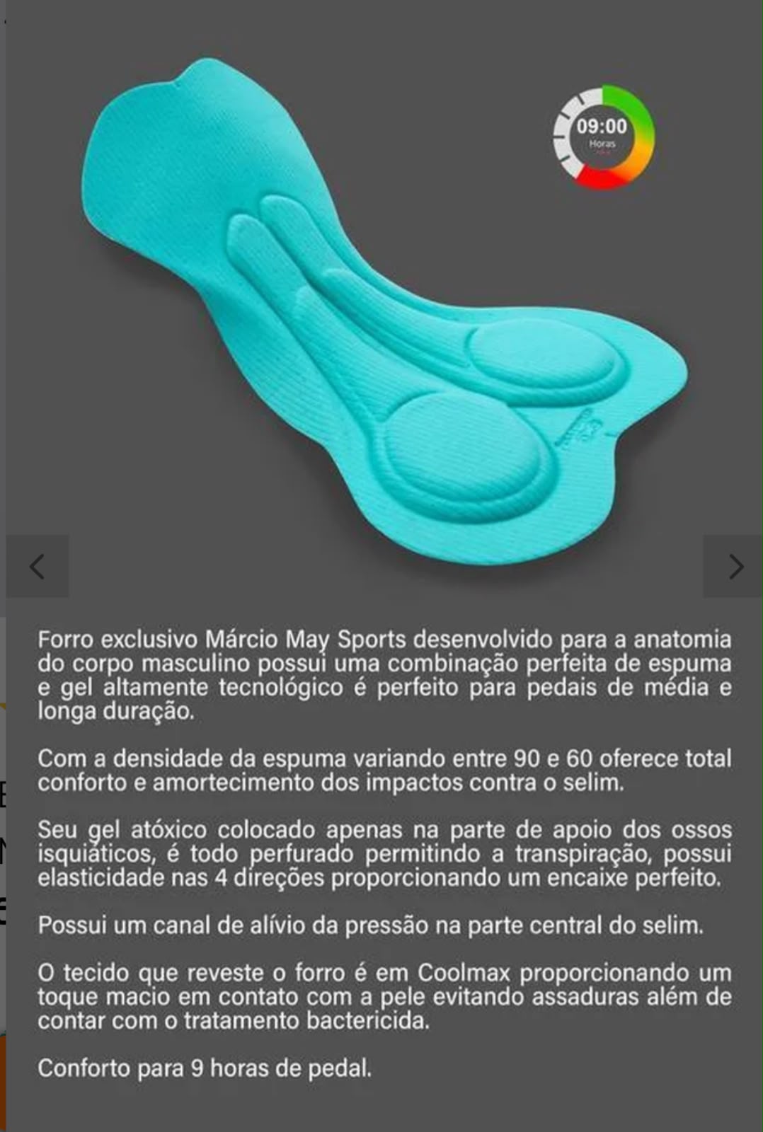 BRETELLE CICLISMO MOOVE UP PRETO MASC miniatura 4