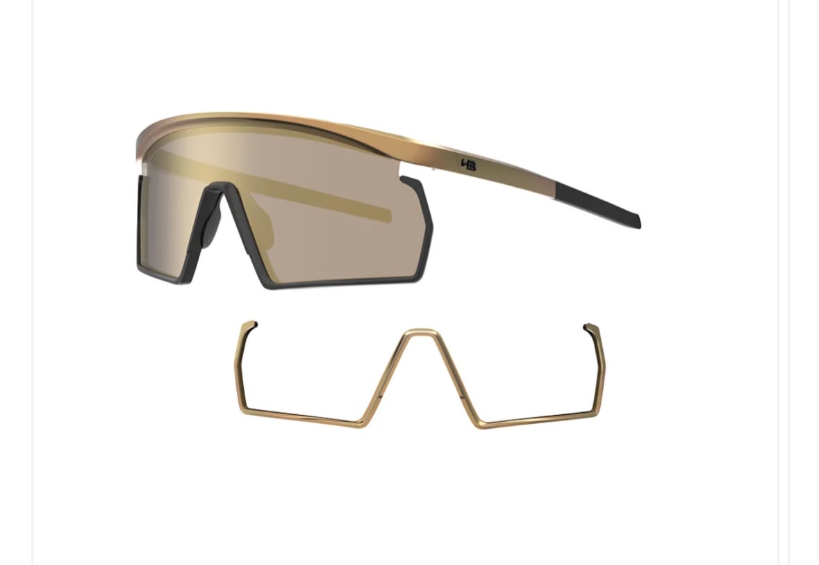 ÓCULOS DE SOL HB SPINNER GLOSS GOLD + GLOSS GOLD + MATTE BLACK / GOLD CHROME miniatura 2