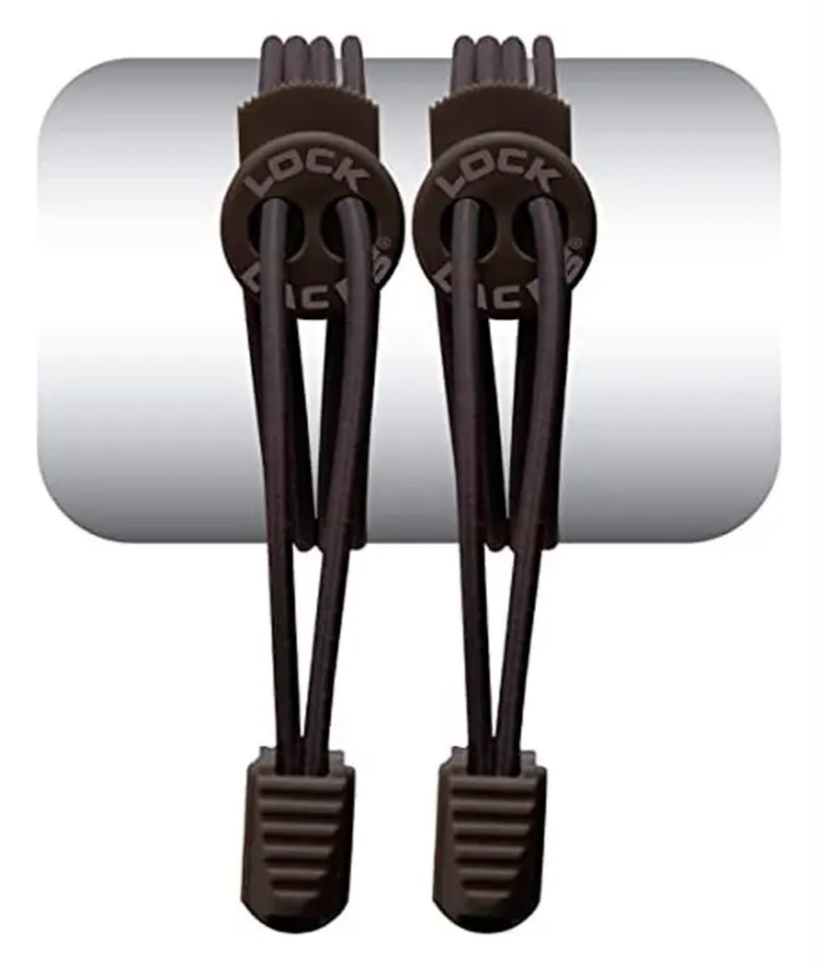 CADARÇO ELÁSTICO LOCK LACES PRETO LISO miniatura 2