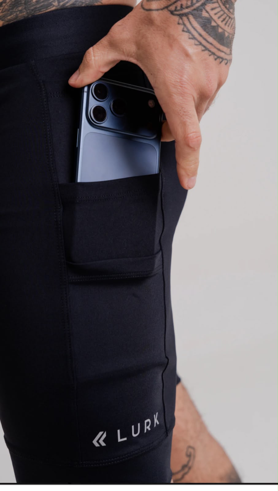 BERMUDA CORRIDA 5 BOLSOS PRETO LURK
